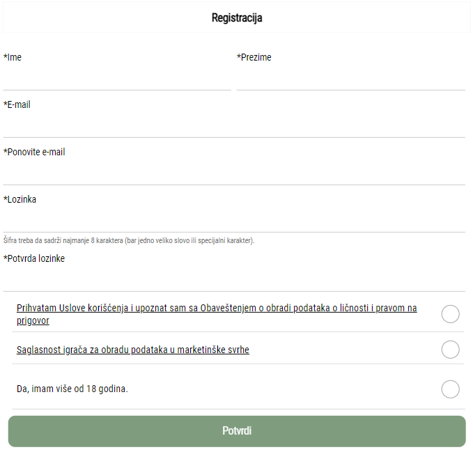 registracija na maxbet