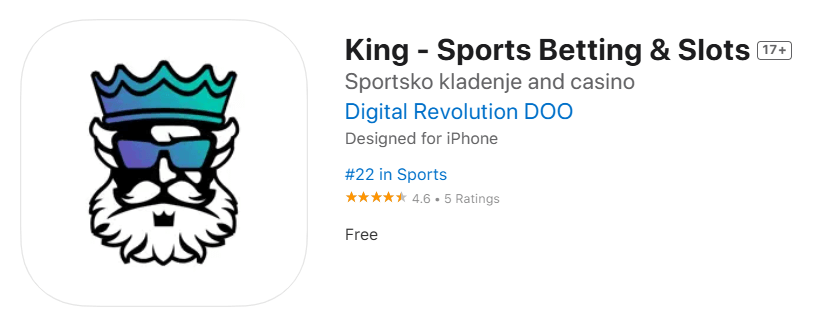 king rs aplikacija na AppStoreu